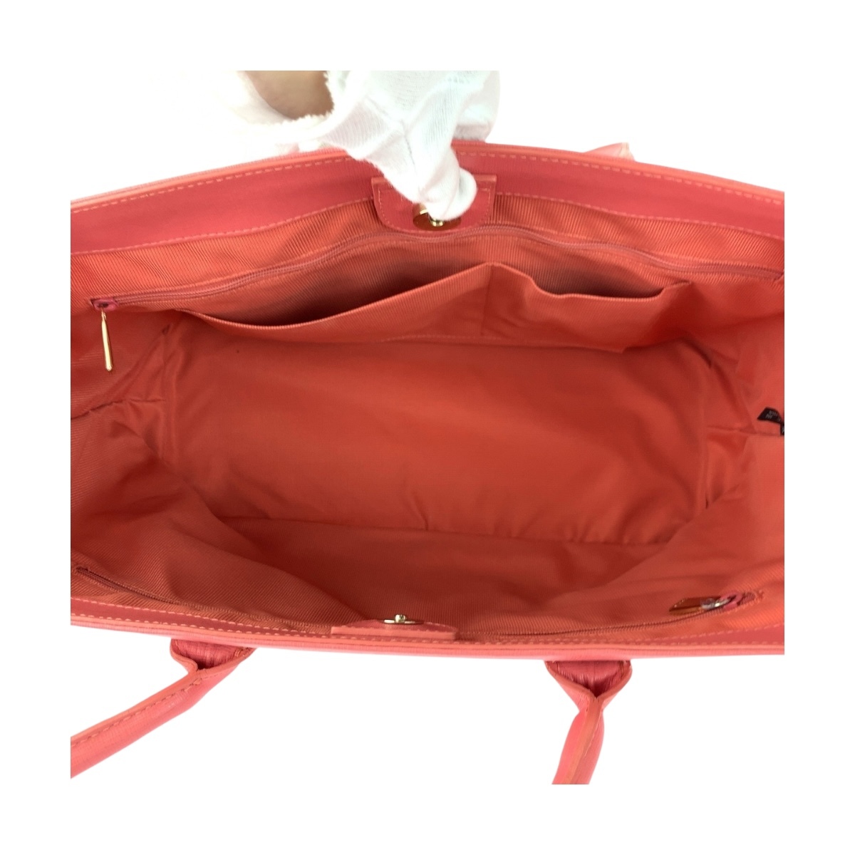 美品 Furla フルラ リンダ ピンク ゴールド金具 PVC トートバッグ ショルダーバッグ レディース 505383_画像8