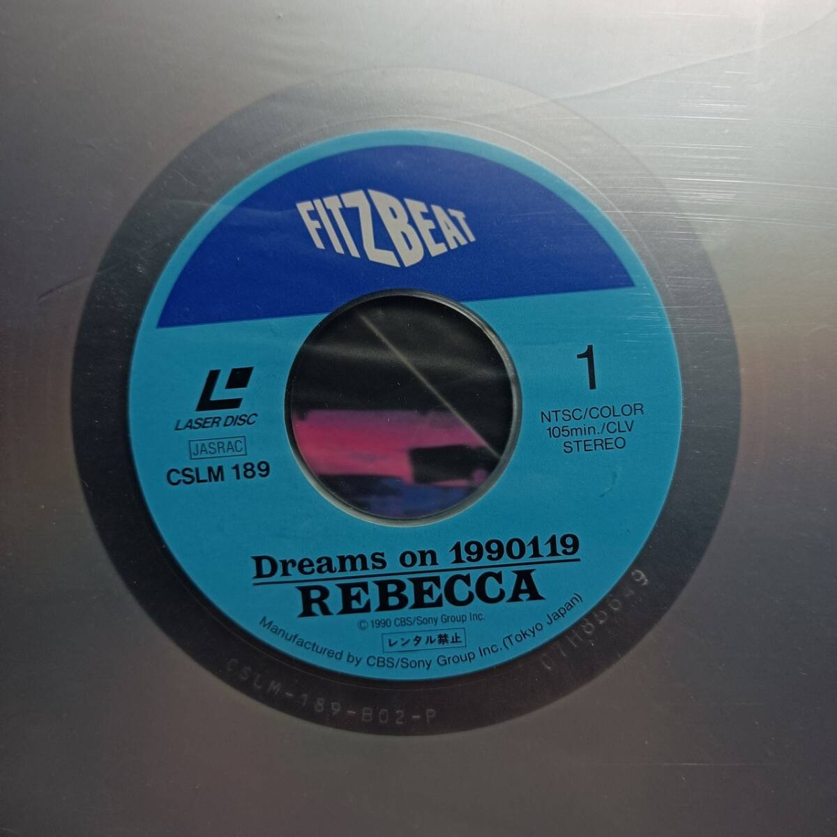 LD8-4　レーザーディスク　レベッカ　REBBECA/DREAMS ON 1990119_画像3