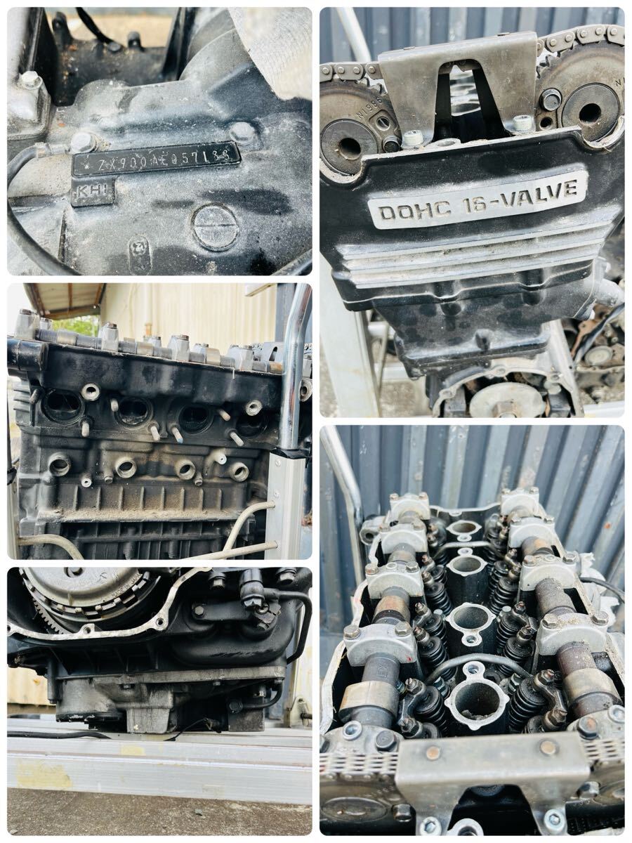 ☆福岡☆カワサキ☆GPZ900R☆エンジン☆ZX900AE☆部品取り☆中古☆ジャンク☆直接引取限定☆_画像9
