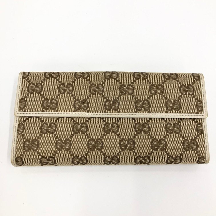 GUCCI グッチ 長財布 GGキャンバス 212089-0959 箱付き【DJAEB033】_画像2