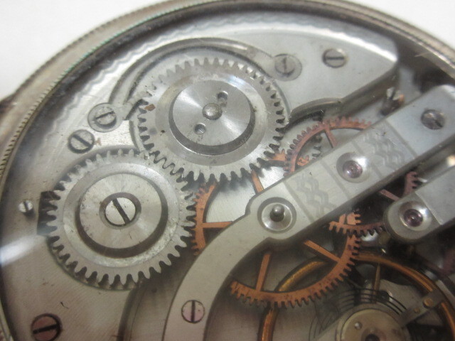 シーニュ / CYGNE / 商館時計 / 懐中時計 ◆ 銀片蓋側 / 白鳥に乗る天使印 / スモールセコンド / 提げ時計 ◆ 不動 / 要オーバーホール_画像9