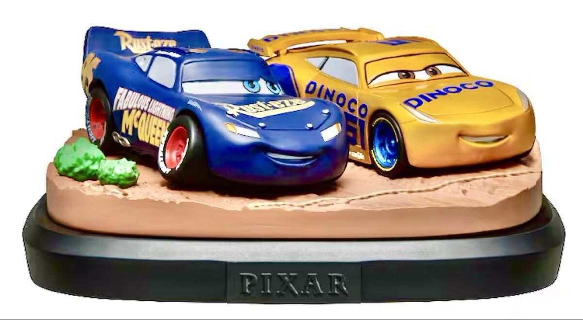 未開封品 ★ Happyくじ PIXAR 2025 D賞 シーン フィギュア 「 カーズ クロスロード 」 マックィーン サリー ピクサー_画像1