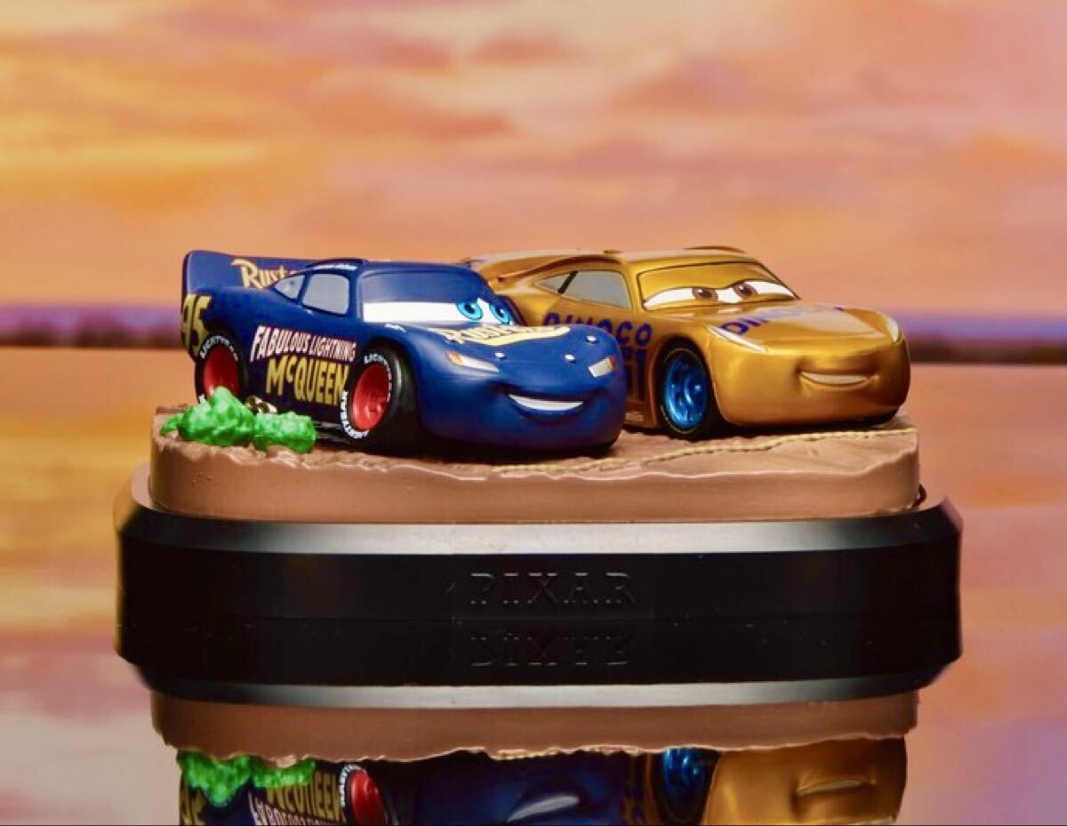 未開封品 ★ Happyくじ PIXAR 2025 D賞 シーン フィギュア 「 カーズ クロスロード 」 マックィーン サリー ピクサー_画像3