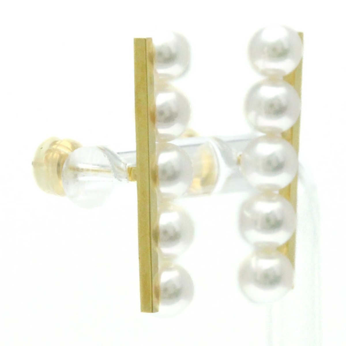 田崎真珠(TASAKI) バランス プラス ピアス 真珠 K18イエローゴールド(K18YG) スタッドピアス ゴールド_画像3