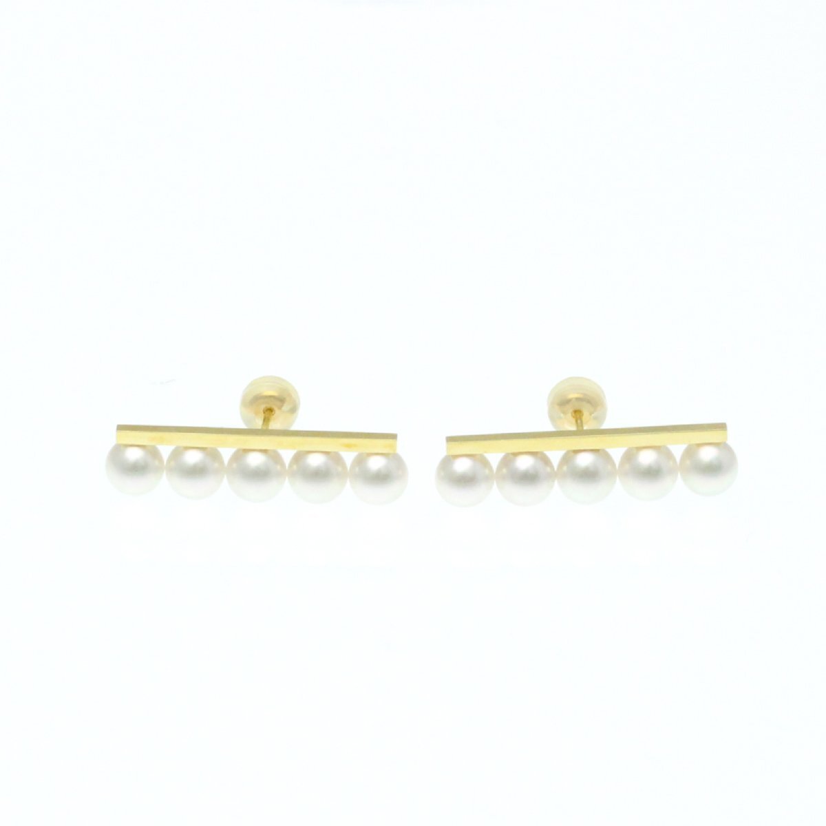 田崎真珠(TASAKI) バランス プラス ピアス 真珠 K18イエローゴールド(K18YG) スタッドピアス ゴールド_画像4