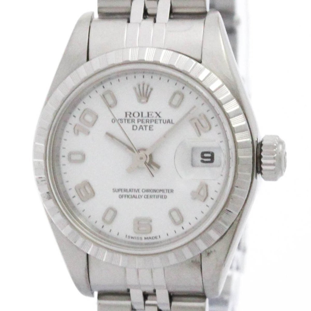 ロレックス (ROLEX) オイスター パーペチュアル デイト P番 ステンレススチール 自動巻き レディース 時計 79240_画像1