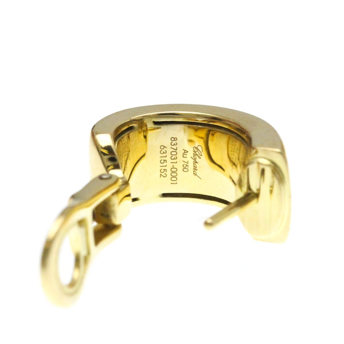 ショパール(Chopard) ショパールディッシモ 837031 無し K18イエローゴールド(K18YG) ハーフフープピアス_画像9