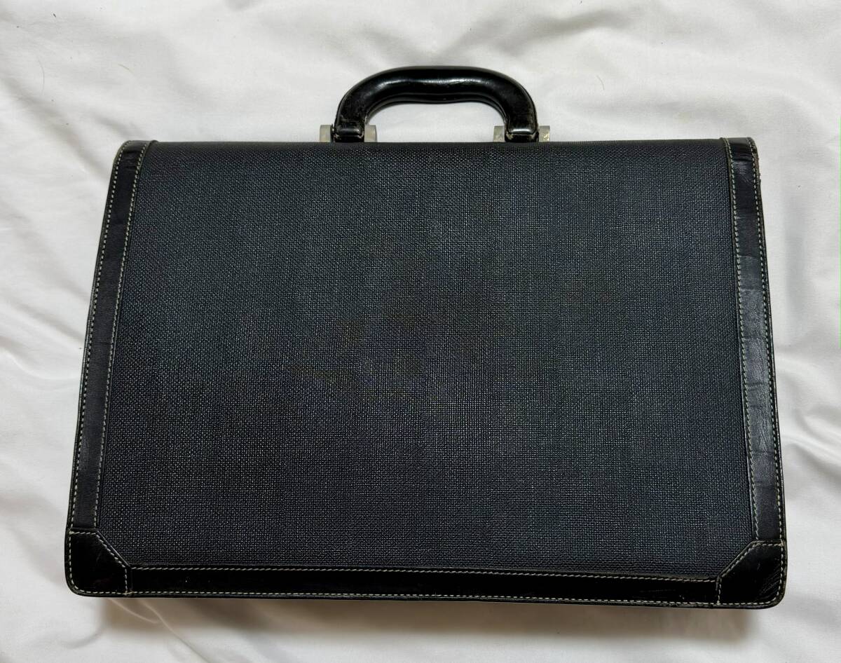 フランス製 dunhill ダンヒル ダイヤルロック ブリーフケース ビジネスバッグ 書類カバン A4入り _画像3
