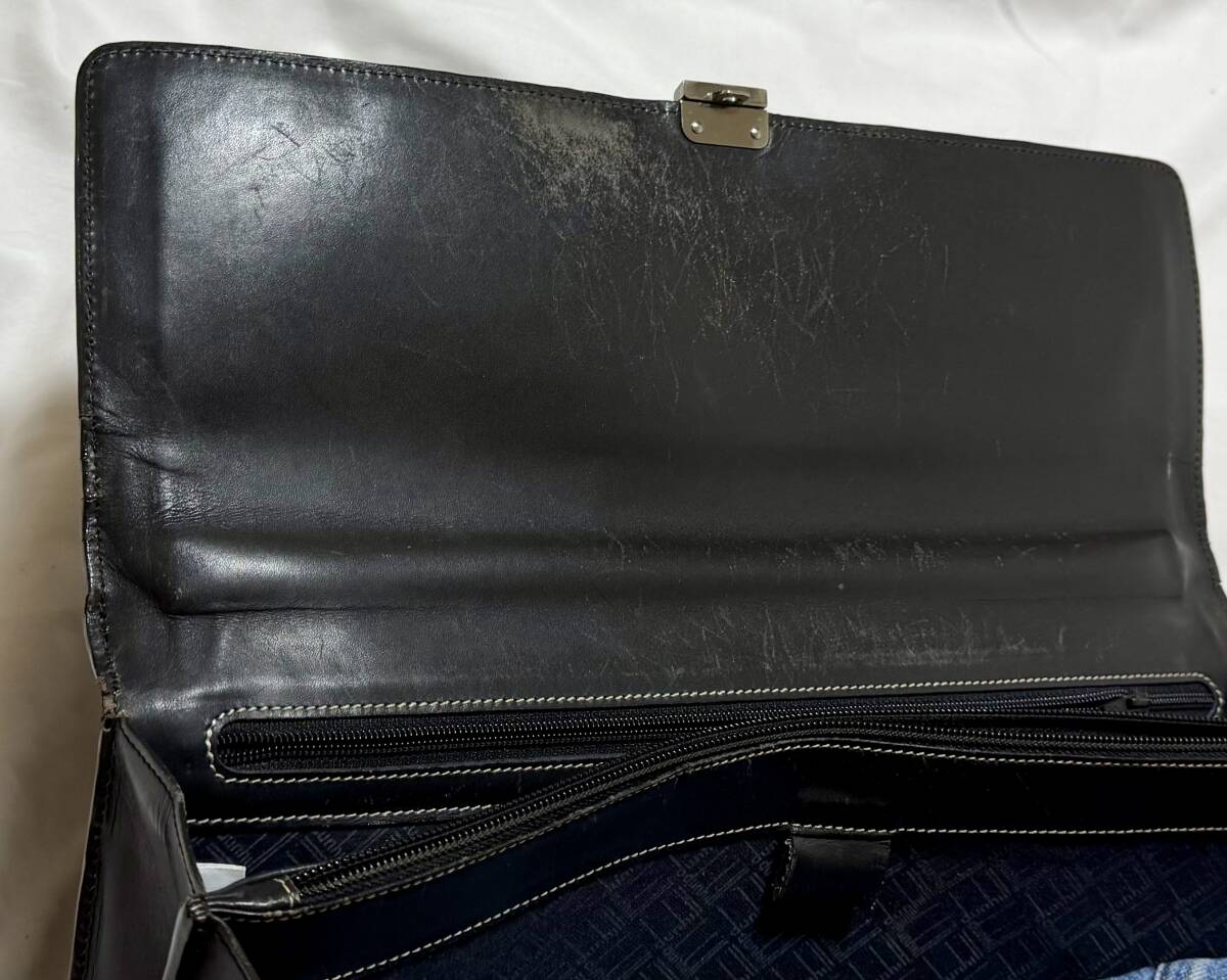 フランス製 dunhill ダンヒル ダイヤルロック ブリーフケース ビジネスバッグ 書類カバン A4入り _画像9