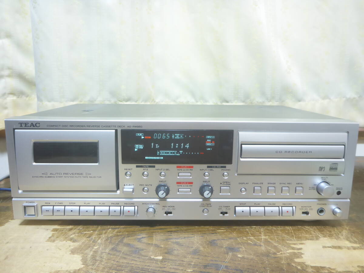 Yahoo!オークション - TEAC AD-RW950 CDカセットレコーダー
