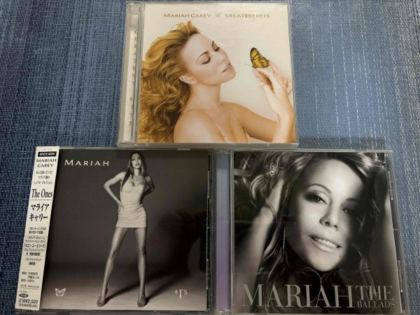 MARIAH CAREYマライアキャリー BESTアルバムCD3枚セット GREATEST HITS/The Ones/THE BALLADS_画像1