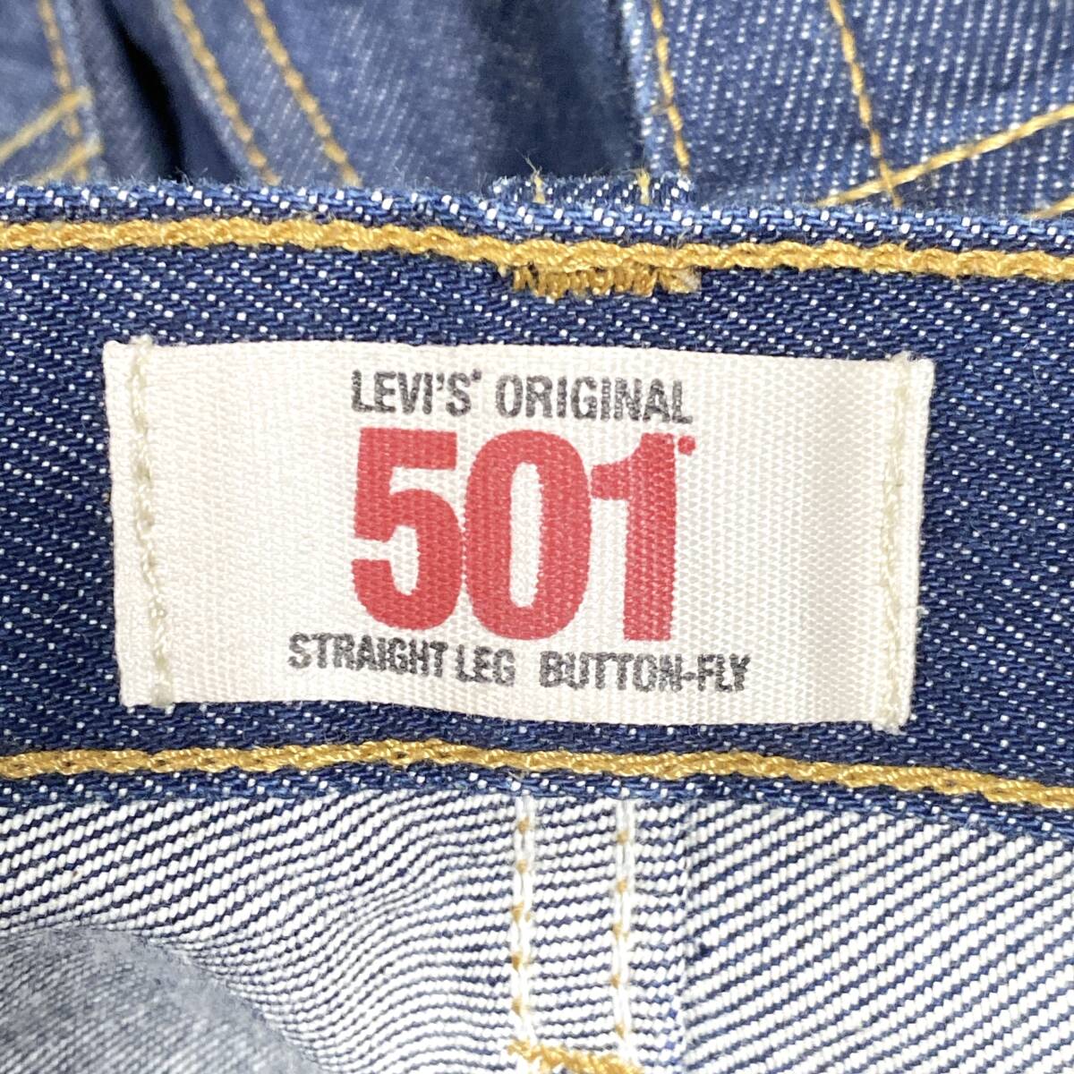 送料無料 良品 リーバイス Levi's 501 W33 メキシコ製 デニムパンツ ボタンフライ MEXICO 濃紺 ジーンズ 紙パッチ ジーパン アメカジ 古着_画像8