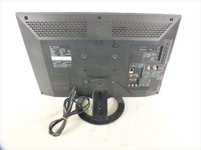 【09】引取可 SHARP シャープ LC-22K30 テレビ 中古 現状品 250909J6646_画像4