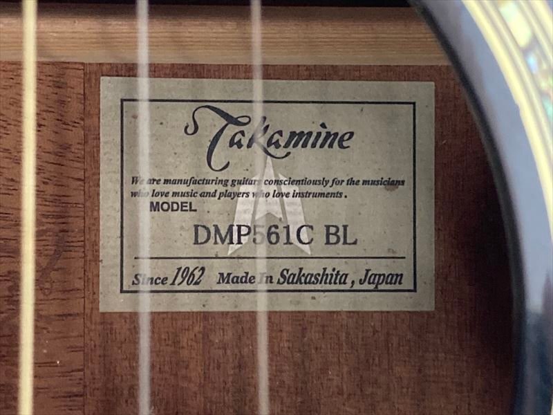 【12】TAKAMINE タカミネ DMP561C BL エレアコ 中古 現状品 251012H2161_画像9