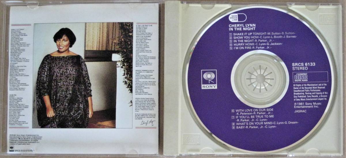 CHERYL LYNN/シェリル・リン＜＜In The Night/イン・ザ・ナイト＞＞　国内盤　　_画像3