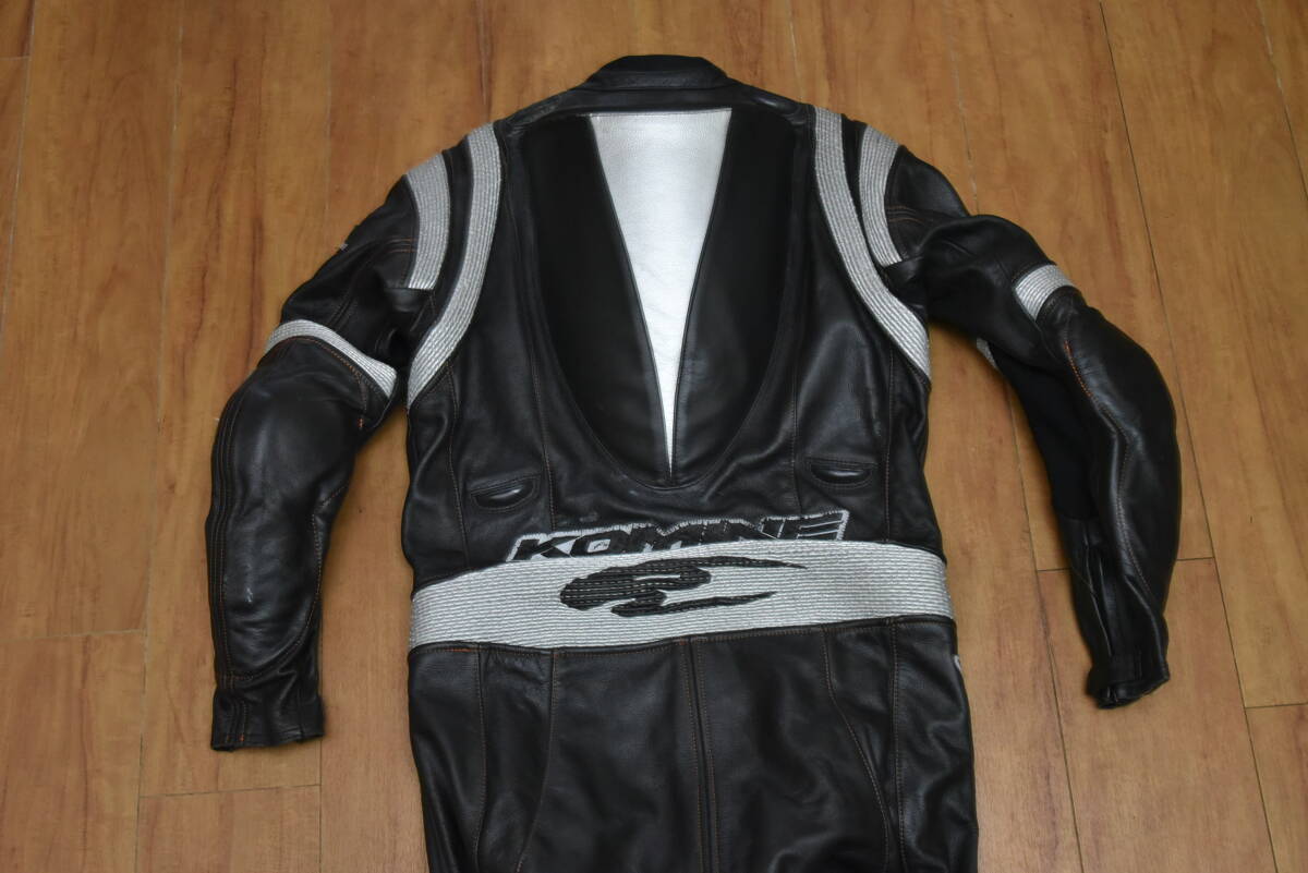 KOMINE コミネ パンチングレザー レーシングスーツ サイズL相当 MFJ公認 コブ付き （ワンピース 牛革 の画像9