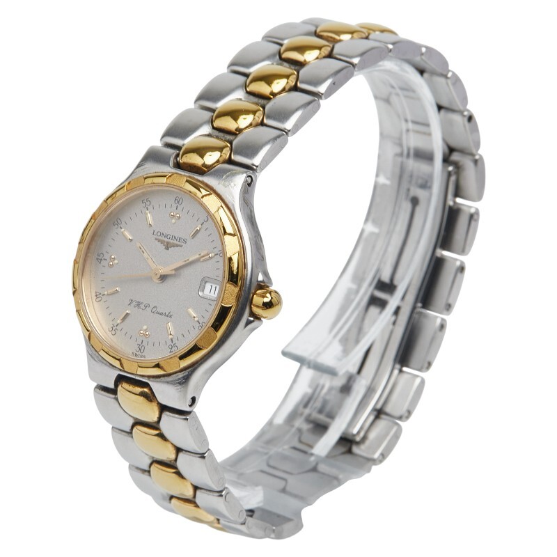  Longines Conquest наручные часы L1 1133 кварц белый циферблат нержавеющая сталь металлизированный женский LONGINES [ б/у ]