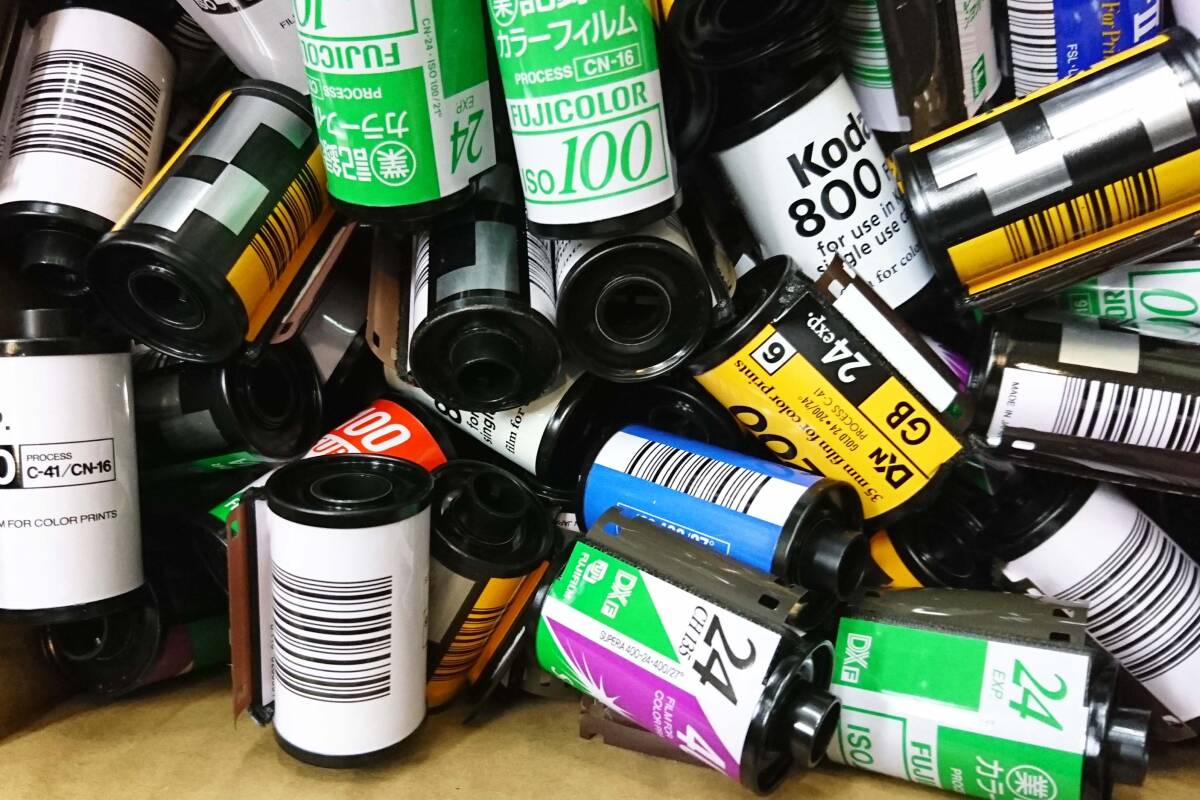 パトローネ 260～300個 使用済みフィルム ベロあり ネガフィルム カラーフィルム パトローネ混合 使用済み 現像済み フィルムの殻_画像5