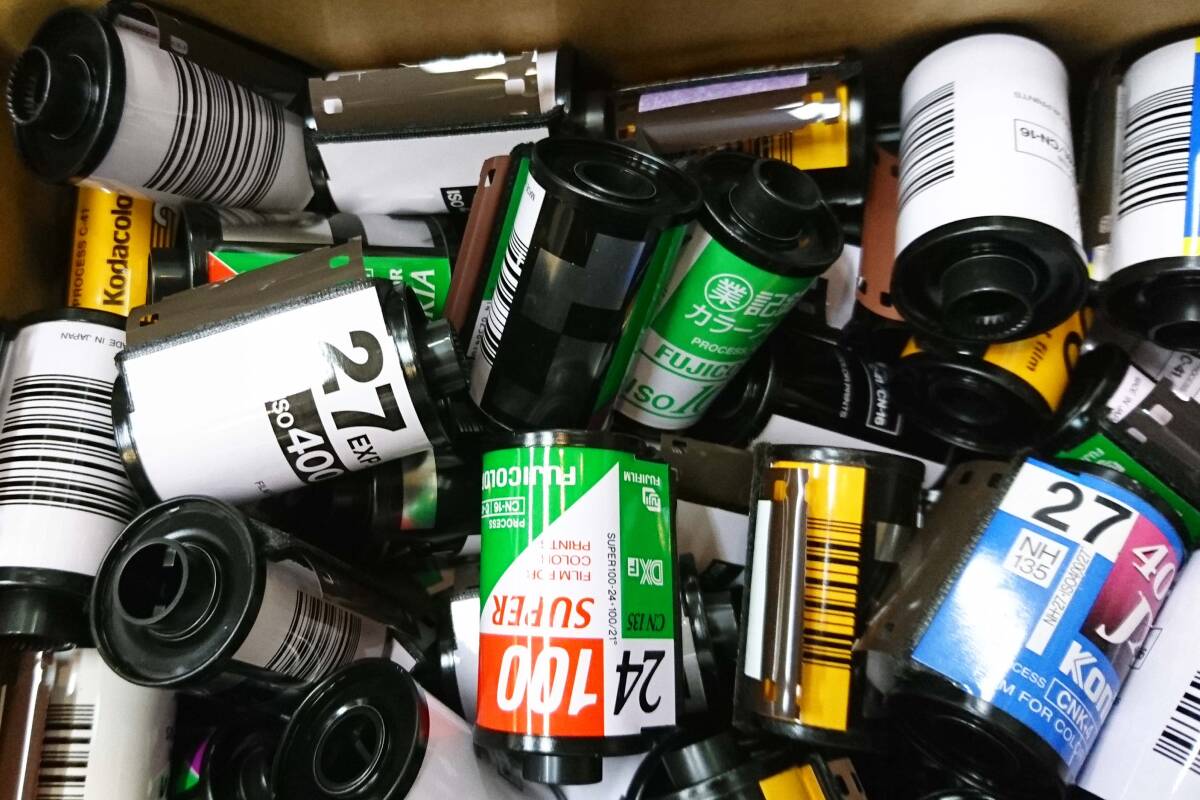 パトローネ 260～300個 使用済みフィルム ベロあり ネガフィルム カラーフィルム パトローネ混合 使用済み 現像済み フィルムの殻_画像6