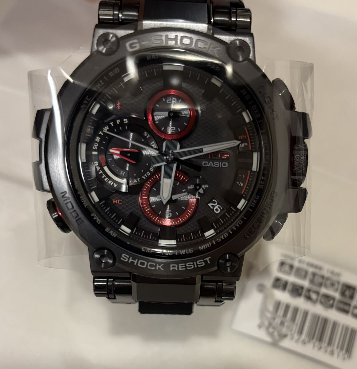 未使用　CASIO G-SHOCK 5544 電波ソーラー　MT-G カシオ ジーショック MTG-B1000B-1AJF 箱、説明書、保証証明書、タグ付き_画像1