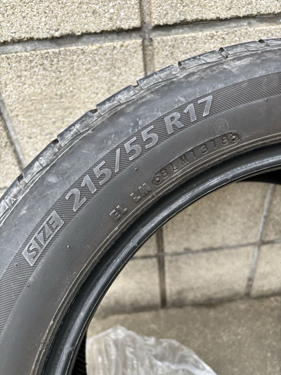 ブリヂストン BRIDGESTONE ネクストリー 215/55R17 中古1本 2018年 手渡し埼玉_画像2