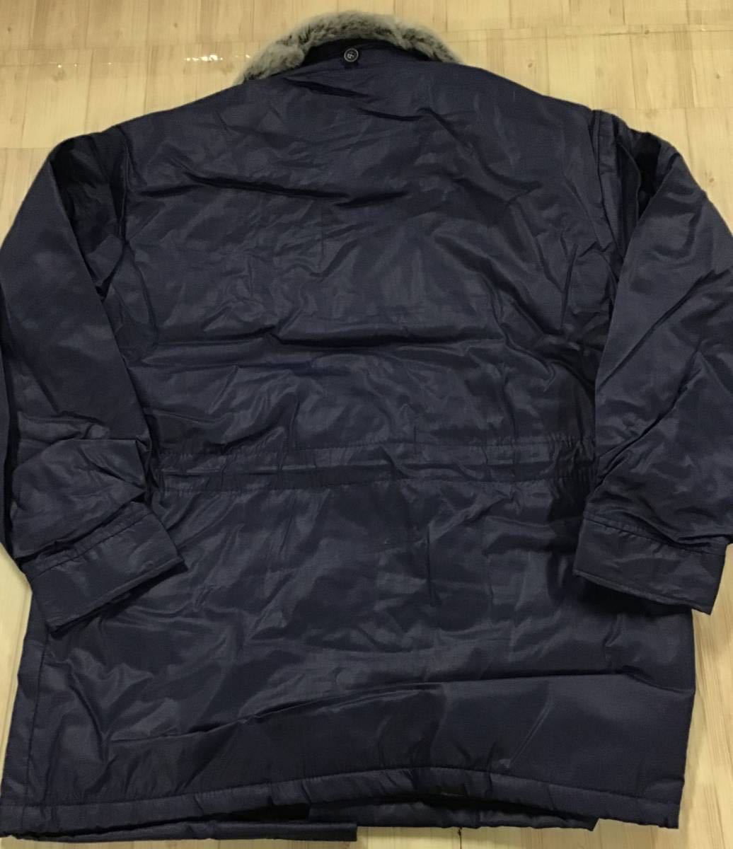 新品未使用デッドストック品　カストロコート　ボア襟　ネイビー　Mサイズ_画像3