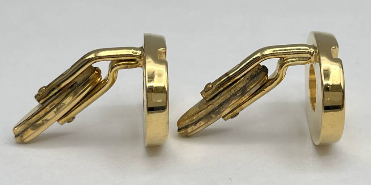 i3442HI NINA RICCI ニナリッチ カフス ゴールドカラー カフスリンクス アクセサリー メンズ ファッション ケース付_画像6