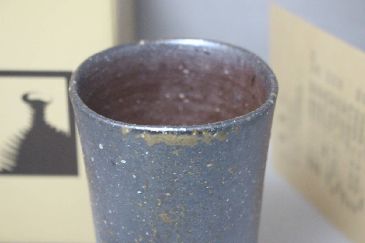 Bizen . Gou . произведение Via кружка Via cup пшеница sake fli.. лен новый товар не использовался