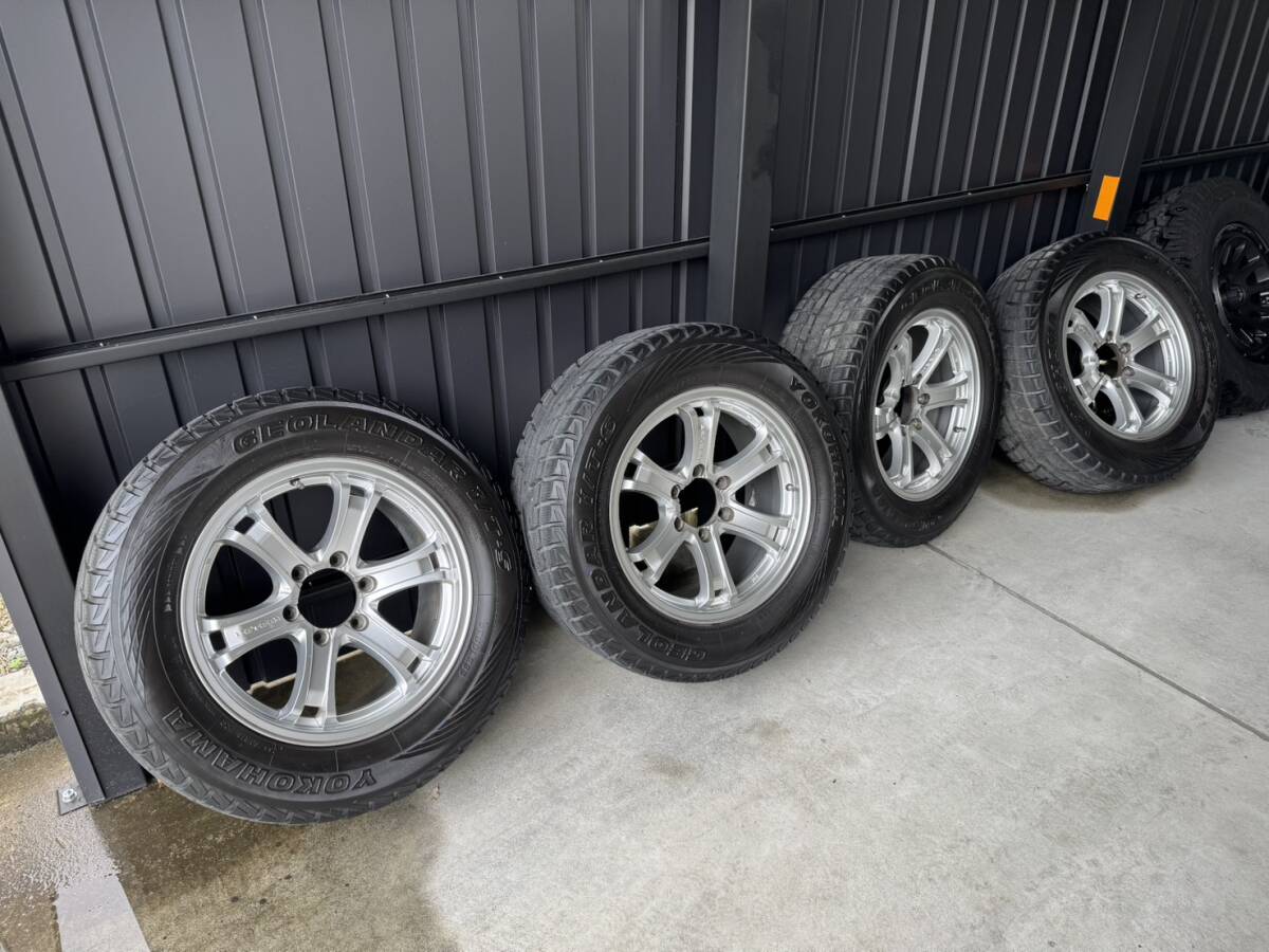 150プラド　スタッドレスタイヤホイールセット　YOKOHAMA　GEOLANDAR　265/60R18　2000年3月製造　残り溝7㎜程度_画像5