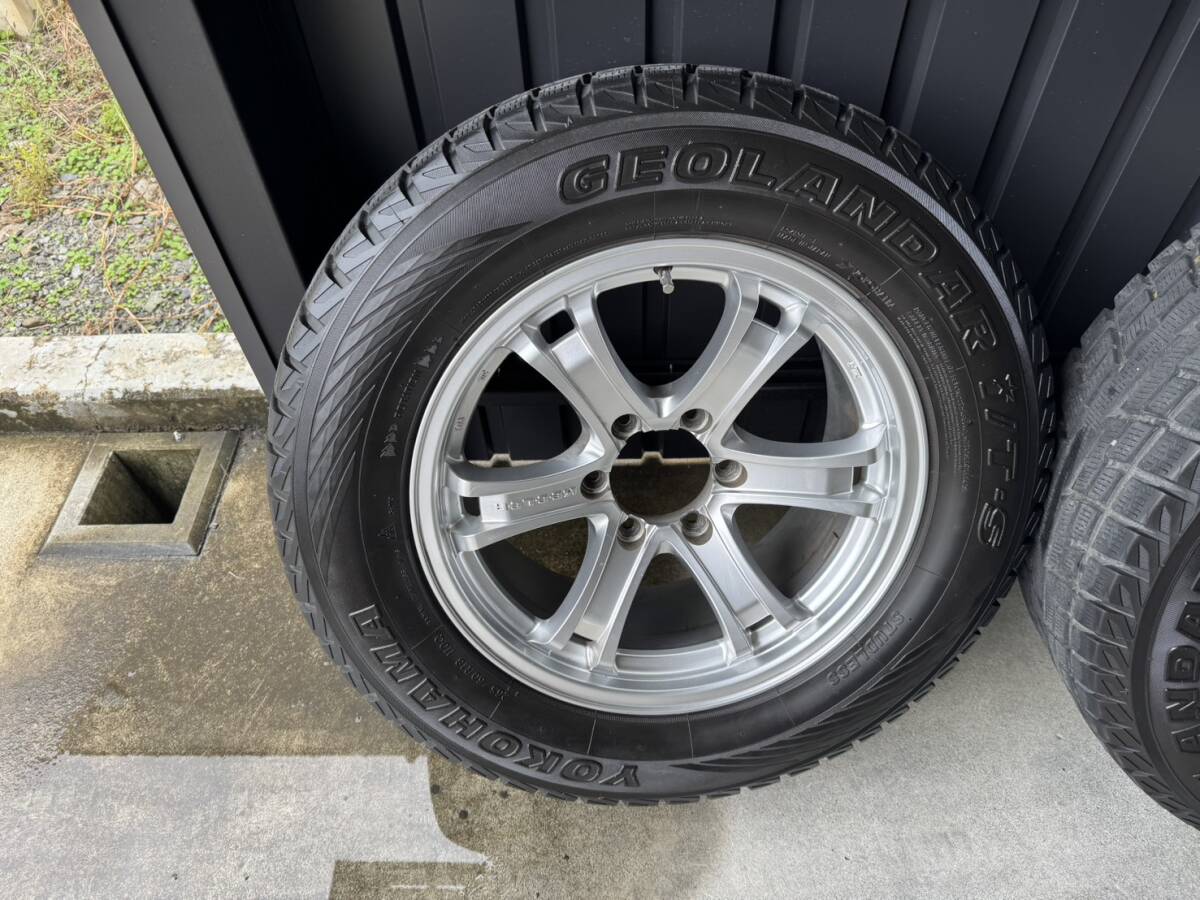 150プラド　スタッドレスタイヤホイールセット　YOKOHAMA　GEOLANDAR　265/60R18　2000年3月製造　残り溝7㎜程度_画像4