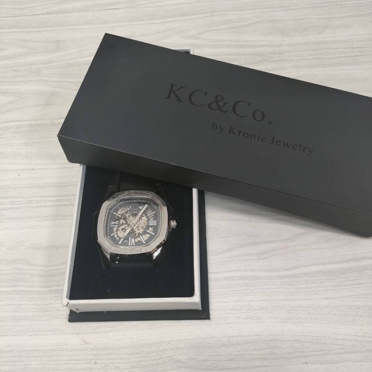 KC&Co. ジュエリーウォッチ 自動巻きスケルトンウォッチ 稼動品【25137】_画像1