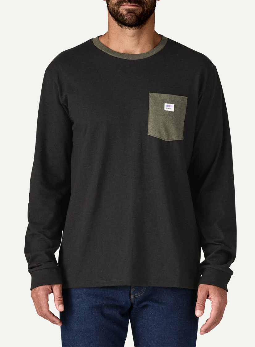 パタゴニア メンズ・ロングスリーブ・ショップ・ステッカー・ポケット・レスポンシビリティー BLBN(M)_画像2