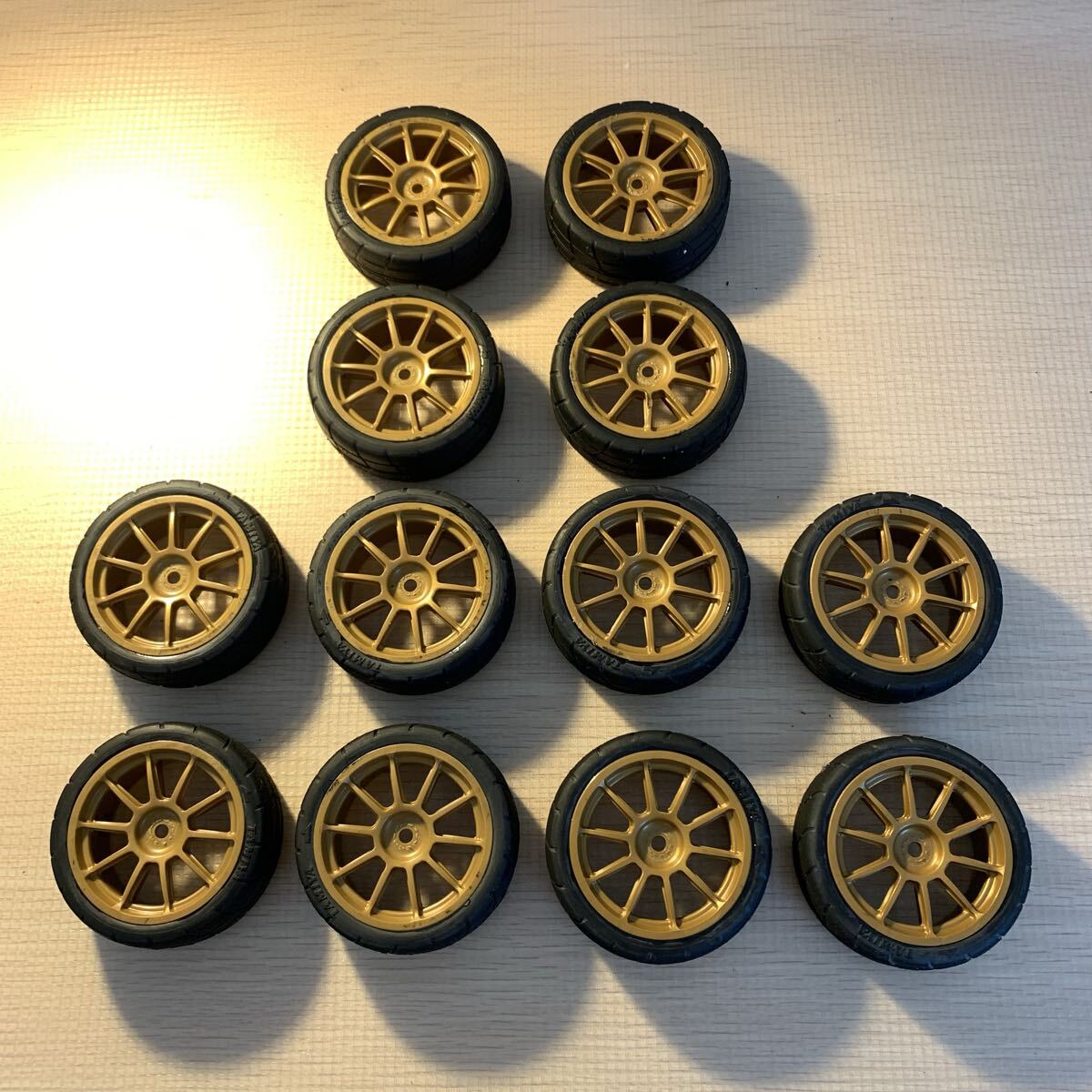 ☆タミヤ ミディアムナローレーシングラジアルタイヤ☆ 3セット 検 タミチャレ タミグラ TRF420 TA08 TA07 TB05 TT02 M08 M07 TC-01 TRF_画像1