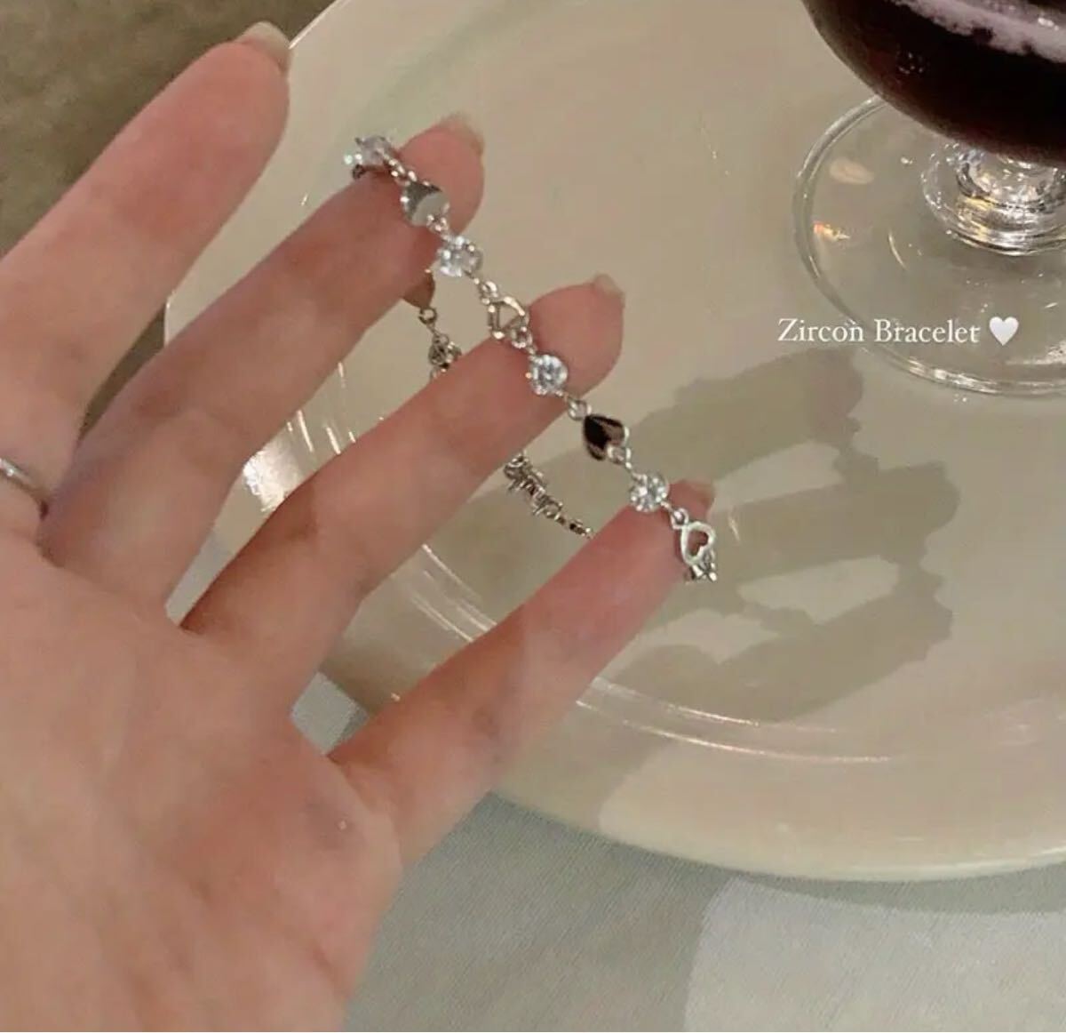 シルバー ブレスレット シンプル アクセサリー_画像4