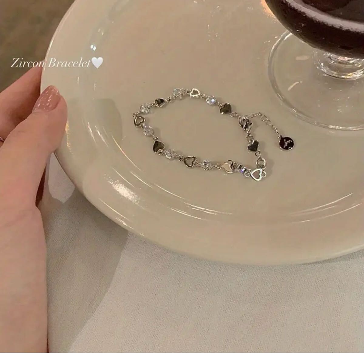 シルバー ブレスレット シンプル アクセサリー_画像5