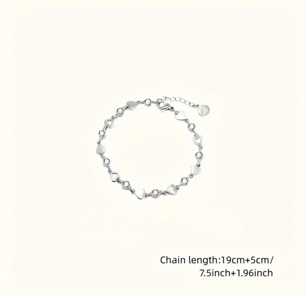 シルバー ブレスレット シンプル アクセサリー_画像6