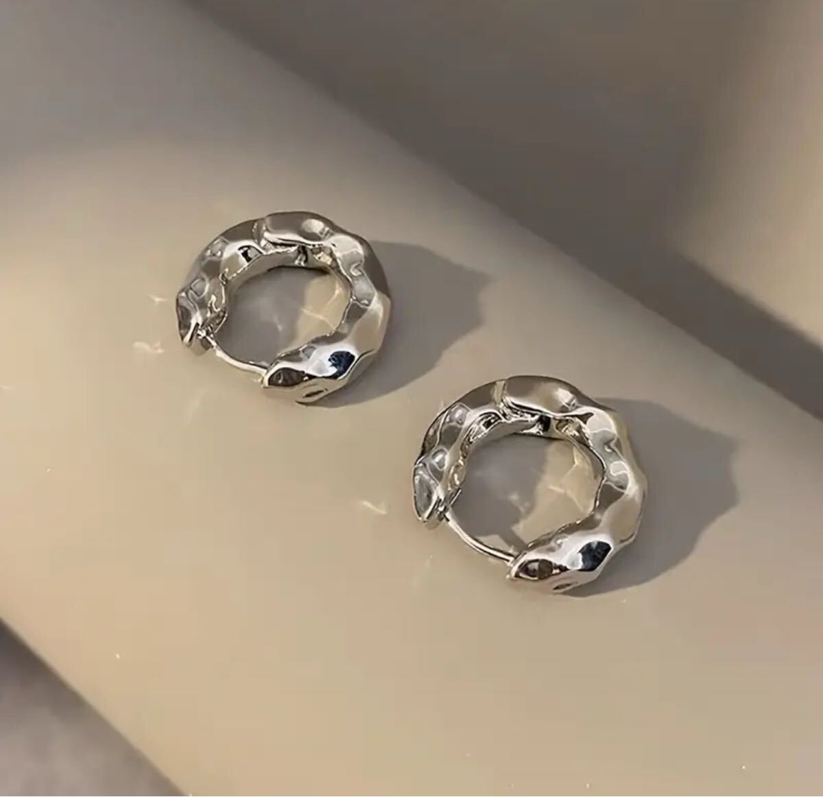 フープピアス シルバー ピアス 両耳_画像3