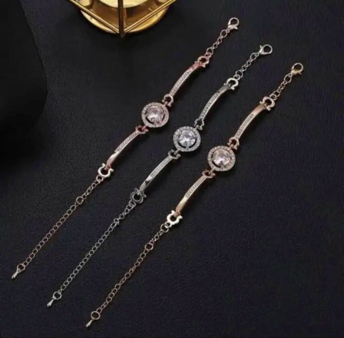 ブレスレット アクセサリー ローズゴールド シンプル_画像2