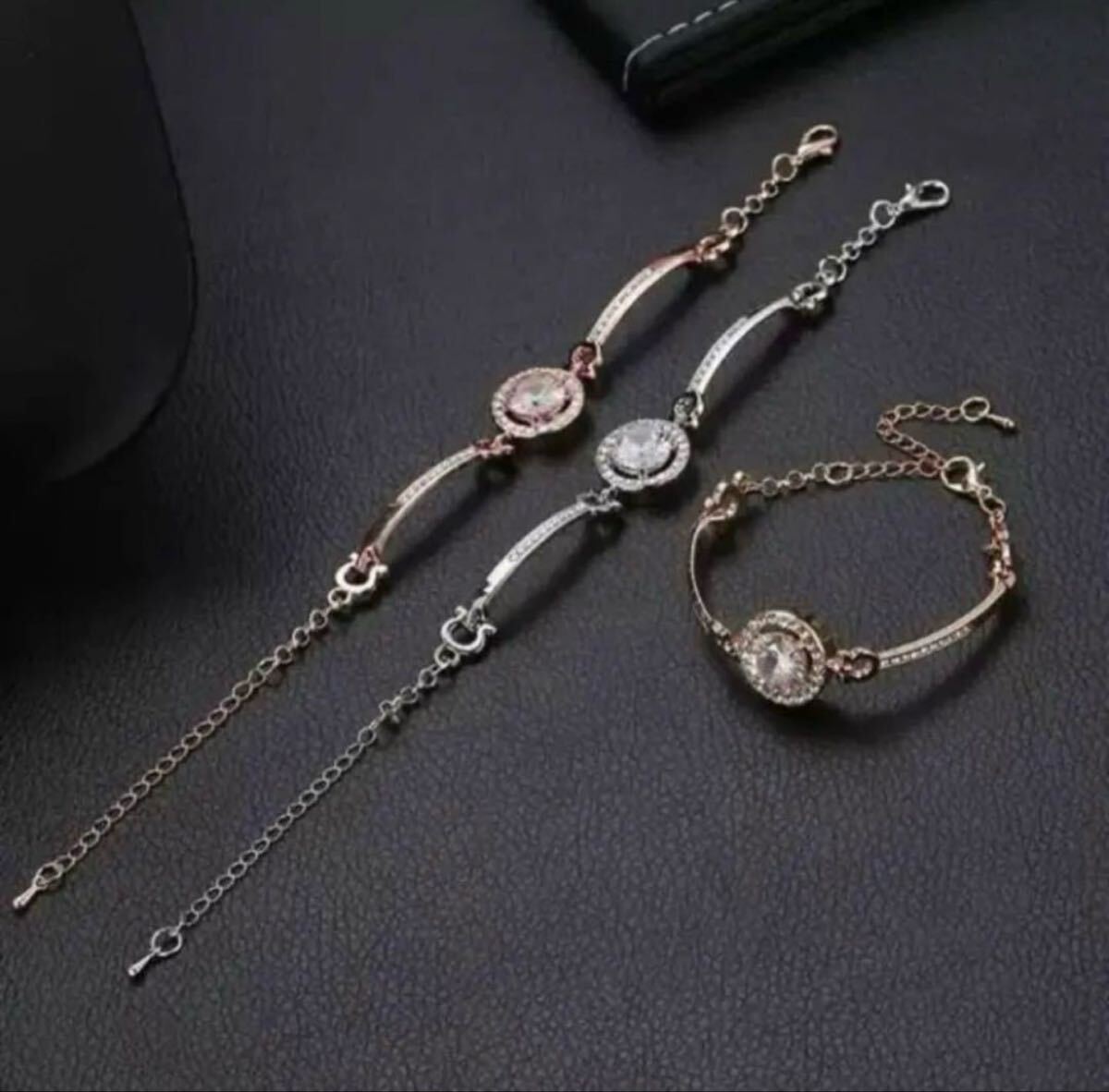 ブレスレット アクセサリー ローズゴールド シンプル_画像4