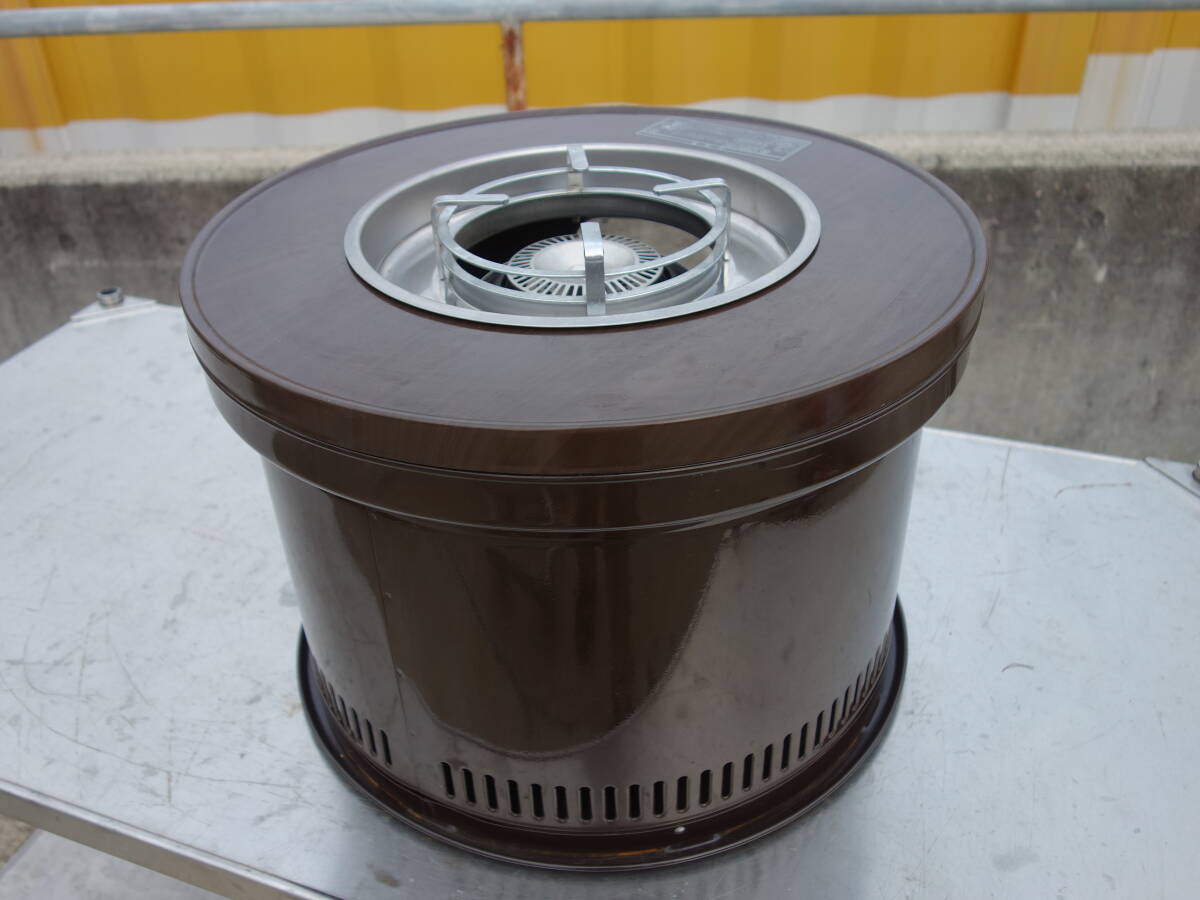 【中古】M▽トヨトミ 石油コンロ 石油ストーブ 煮炊き用 しん式 煮炊暖房用 暖房器具 屋内用 丸型 木目 HH-216 (27957)_画像8