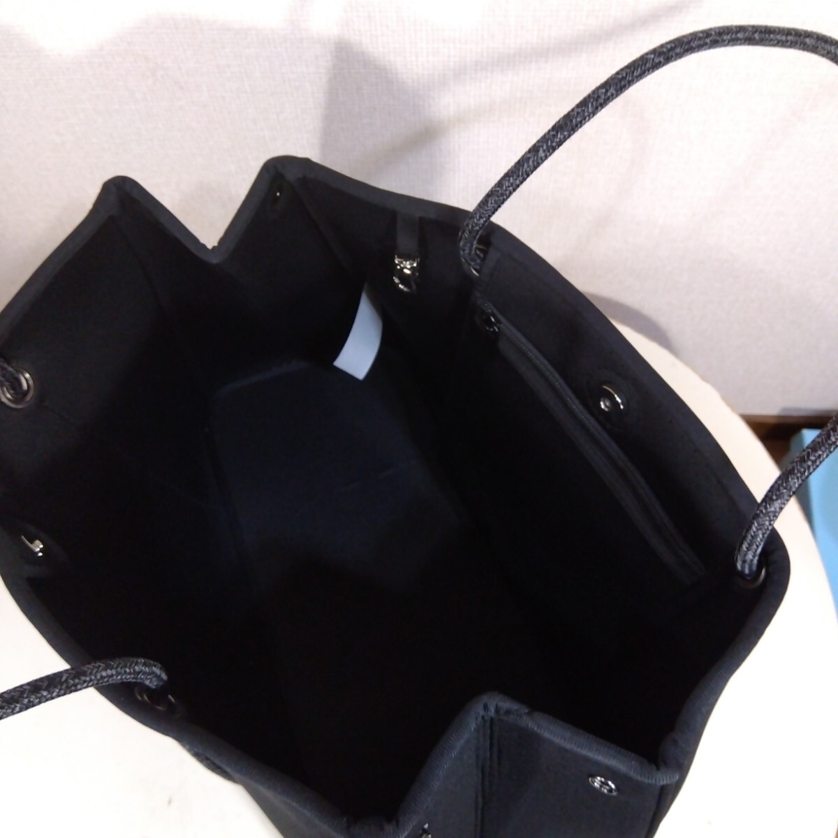 【B品】WILLOW BAY 黒色 トートバッグ　ポーチ付_画像7