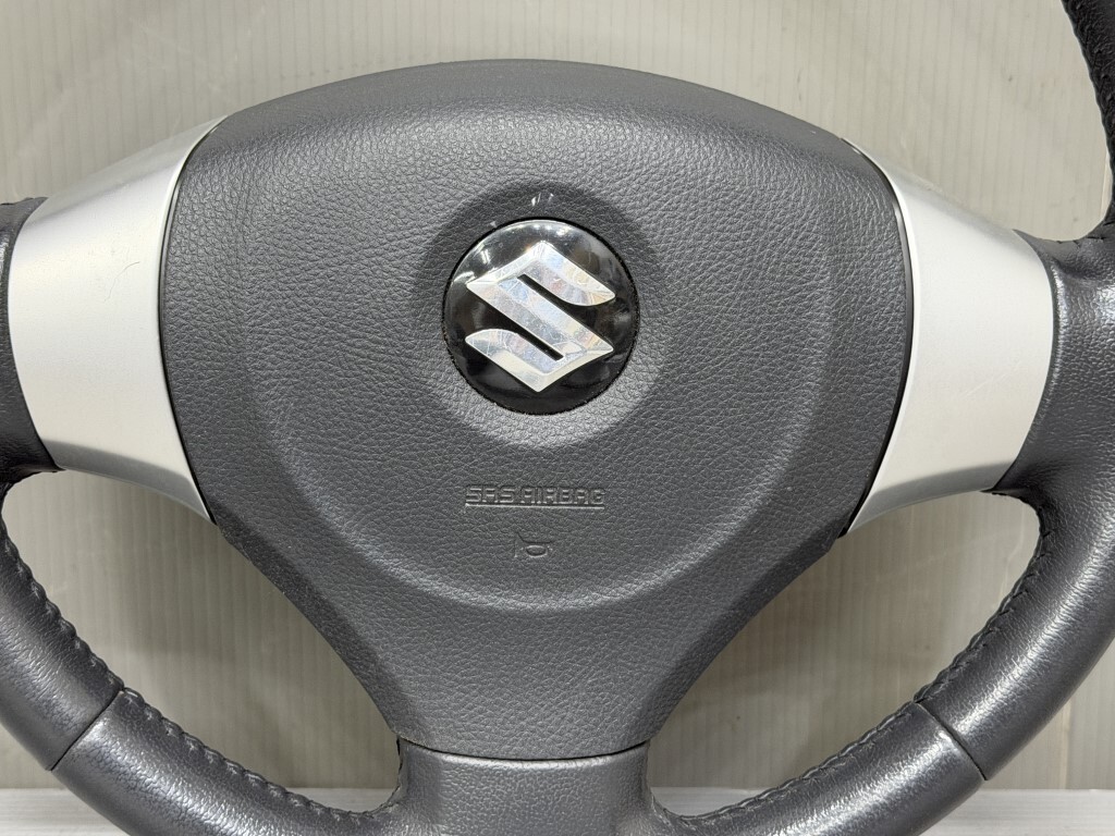 ワゴンR スティングレー X 2型 (MH23S) 純正 破損無 ステアリングホイール ハンドル ホーンパット p058831_画像2