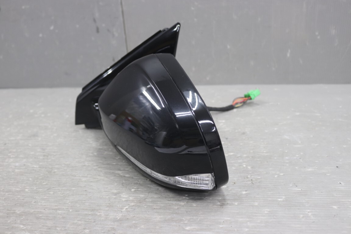 ボルボ V40 T4 右H (MB4164T) 純正 左 ドアミラー ウィンカー ウェルカムランプ 電格 14P ブラック系 サイドミラー Volvo 左ミラー p058776_画像2