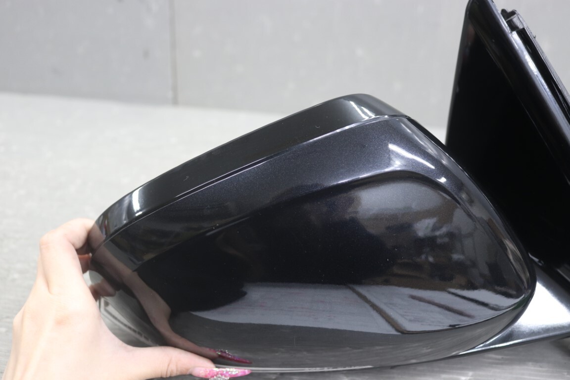 ボルボ V40 T4 右H (MB4164T) 純正 右 ドアミラー ウィンカー ウェルカムランプ 電格 12P ブラック系 サイドミラー Volvo 右ミラー p058775_画像6