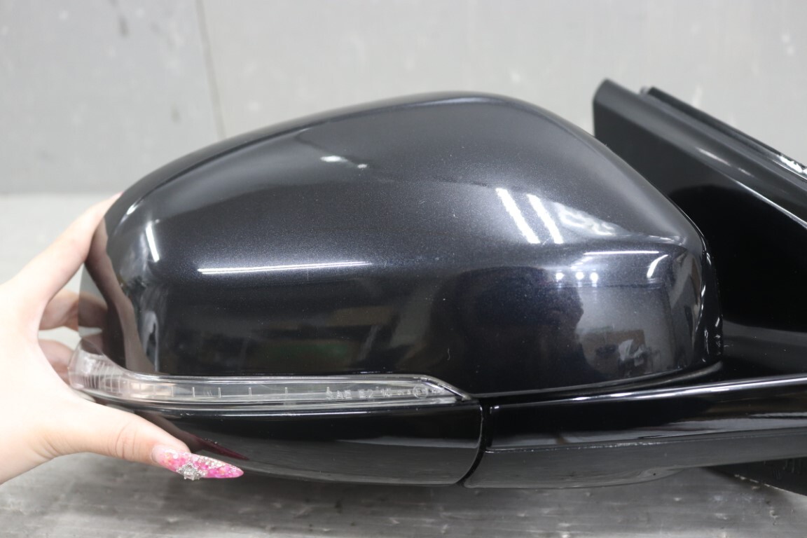 ボルボ V40 T4 右H (MB4164T) 純正 右 ドアミラー ウィンカー ウェルカムランプ 電格 12P ブラック系 サイドミラー Volvo 右ミラー p058775_画像7