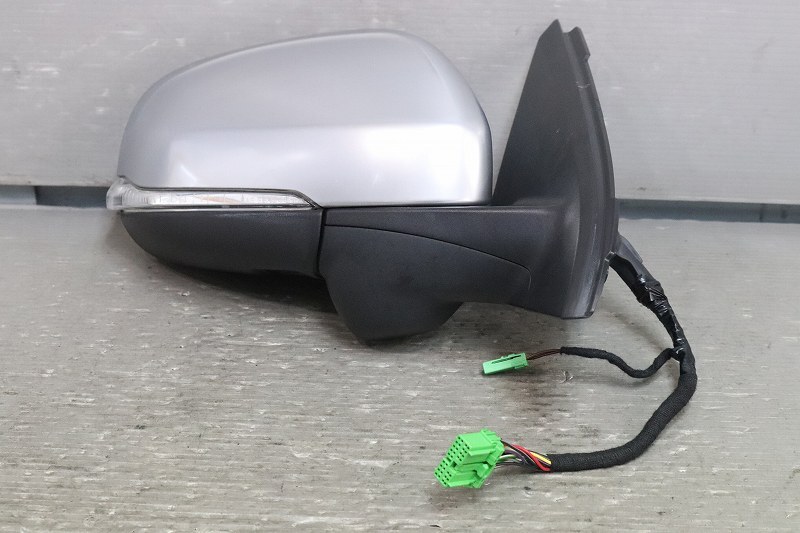 ボルボ V60 前期 (FB4164T) 純正 右 ドアミラー ウィンカー 電格 14P＋2P 銀 シルバー 3304-806 Volvo サイドミラー 右ミラー p043758_画像1