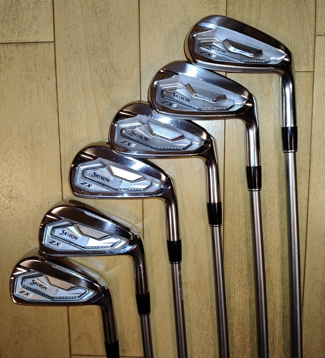  SRIXON ZX5 MKⅡ アイアンDiamanaZX-Ⅱ60Ｓ#５~PW６本セット_画像3