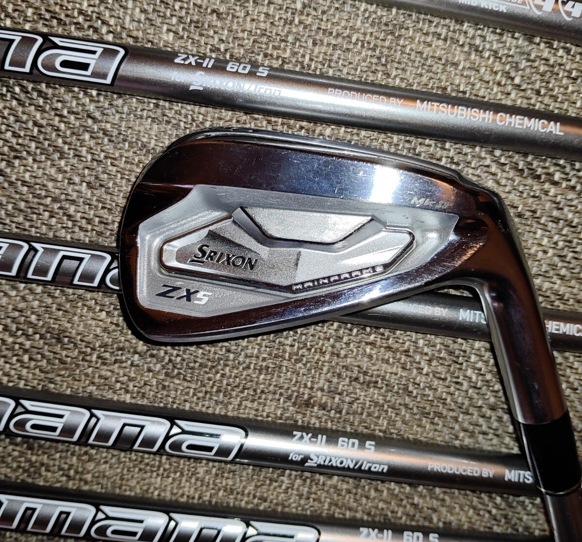  SRIXON ZX5 MKⅡ アイアンDiamanaZX-Ⅱ60Ｓ#５~PW６本セット_画像1