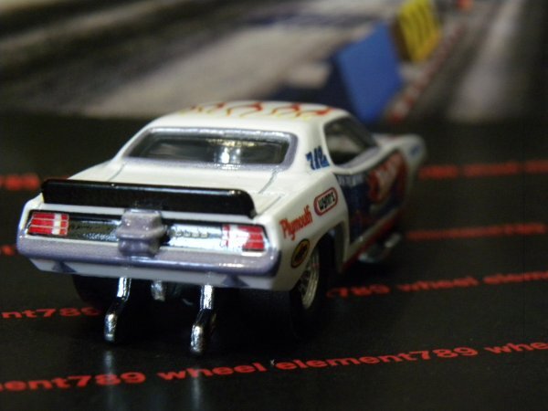 即決☆☆ルース '72 PLYMOUTH CUDA FC SNAKE プリムスクーダ　スネークファニーカー　 ホットウィール プレミアムモデル_画像8