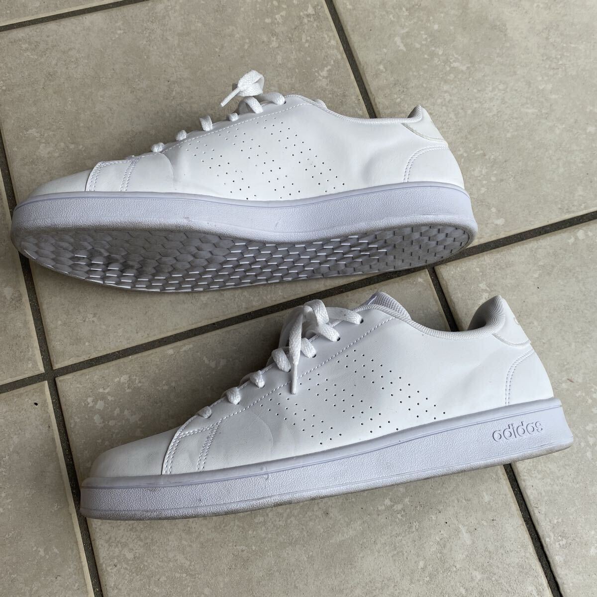  прекрасный товар adidas Adidas белый спортивные туфли обувь обувь 30cm большой размер Advan пальто LIU80